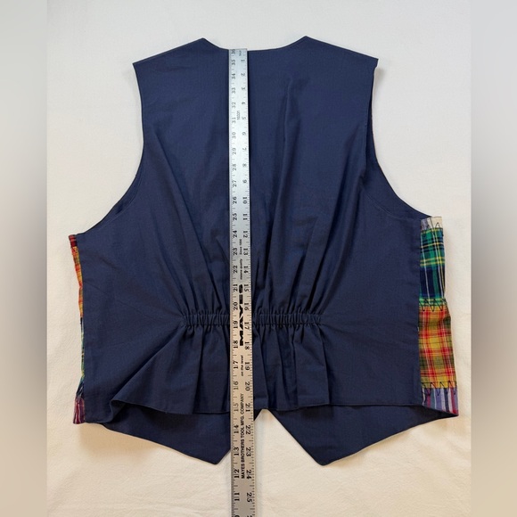 Vintage 90’s Casey & Max Patchwork Vest Large - Picture 7 of 7